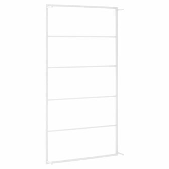 Handdoekenrek 60x10x116 cm staal wit 4