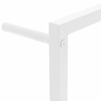 Handdoekenrek 60x10x116 cm staal wit 5