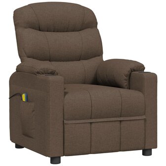 Massagestoel stof bruin 2