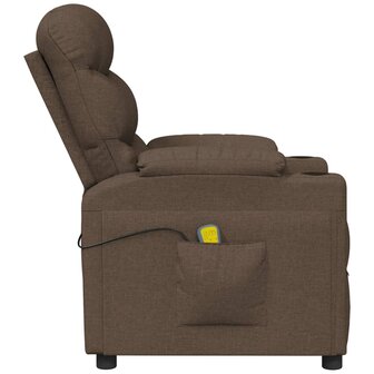 Massagestoel stof bruin 4