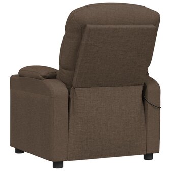 Massagestoel stof bruin 5