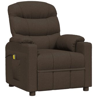 Massagestoel stof donkerbruin 2
