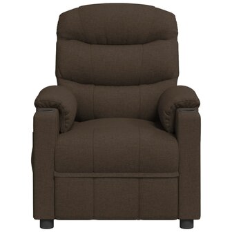 Massagestoel stof donkerbruin 3