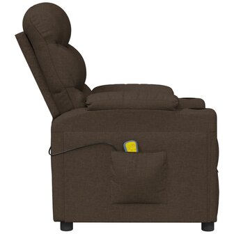 Massagestoel stof donkerbruin 4