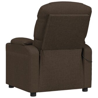 Massagestoel stof donkerbruin 5