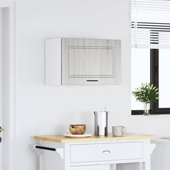 Keukenwandkast Porto bewerkt hout grijs sonoma eiken 3