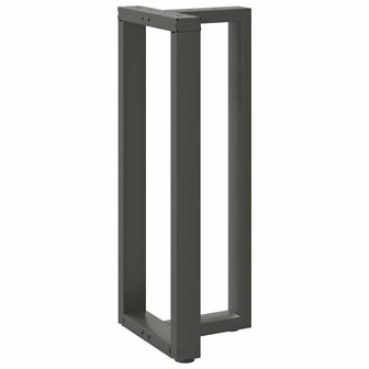 Bartafelpoten 2 st T-vormig 40x35x(100-101) cm staal antraciet 4