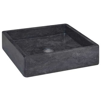 Gootsteen 40x40x10 cm marmer zwart 1