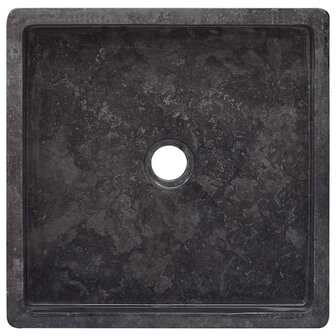 Gootsteen 40x40x10 cm marmer zwart 4
