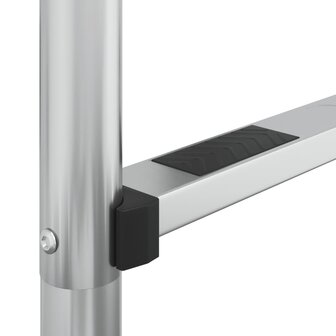 Zwembadladder 54x38x158 cm 304 roestvrijstaal 5