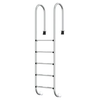 Zwembadladder 54x38x211 cm 304 roestvrij staal 2