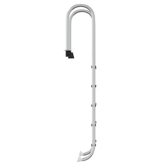Zwembadladder 54x38x211 cm 304 roestvrij staal 4