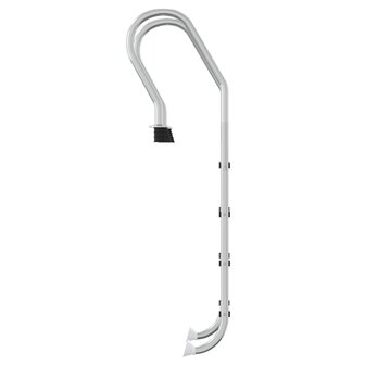 Zwembadladder 54x38x184,5 cm 304 roestvrij staal 4