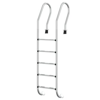 Zwembadladder 54x38x211 cm 304 roestvrij staal 2