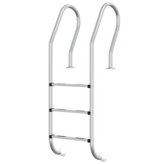 Zwembadladder 54x38x158 cm 304 roestvrijstaal 2