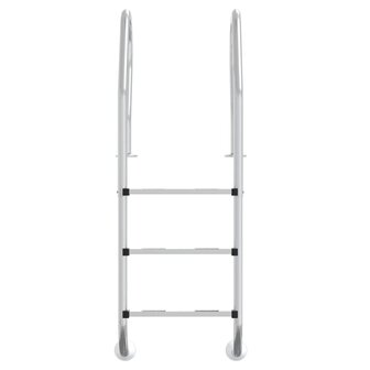 Zwembadladder 54x38x158 cm 304 roestvrijstaal 3