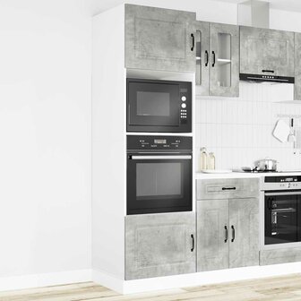 Ovenkasten 2 st Kalmar bewerkt hout betongrijs 3