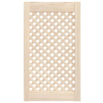 Kastdeuren met latwerk 2 st 39,5x69 cm massief grenenhout 3