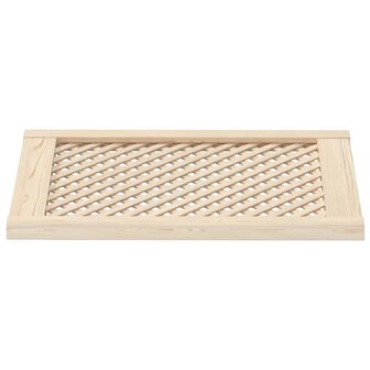 Kastdeuren met latwerk 2 st 49,5x69 cm massief grenenhout 4