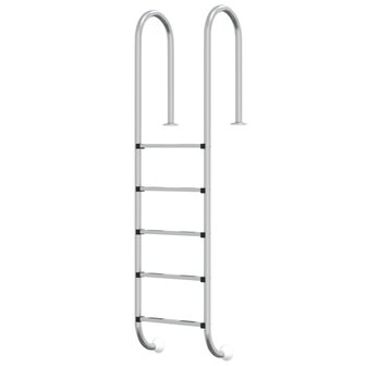 Zwembadladder 54x38x211 cm 304 roestvrij staal 2
