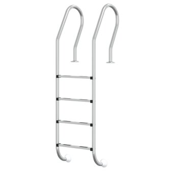 Zwembadladder 54x38x184,5 cm 304 roestvrij staal 2