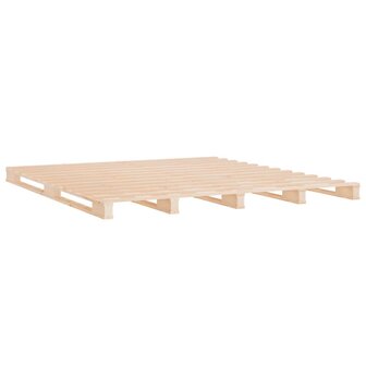 Palletbed massief grenenhout 160x200 cm 4