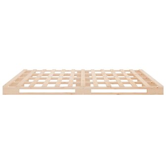 Palletbed massief grenenhout 200x200 cm 6