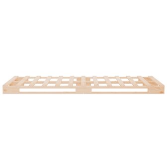 Palletbed massief grenenhout wit 75x190 cm 6
