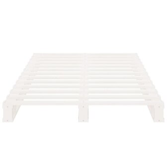 Palletbed massief grenenhout wit 75x190 cm 5