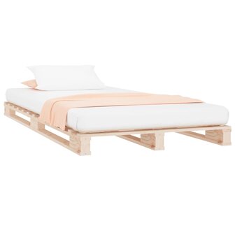 Palletbed massief grenenhout 90x190 cm 3