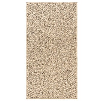 Vloerkleed ZIZUR binnen en buiten 60x110 cm jute look 4