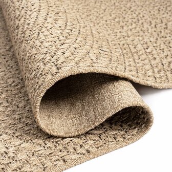 Vloerkleed ZIZUR binnen en buiten 60x110 cm jute look 5