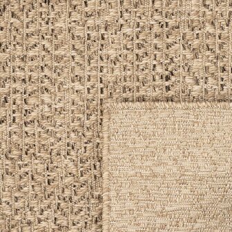 Vloerkleed ZIZUR binnen en buiten 60x110 cm jute look 6