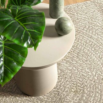 Vloerkleed ZIZUR room binnen en buiten 60x110 cm jute look 2