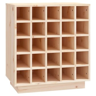 Wijnkast 55,5x34x61 cm massief grenenhout 2
