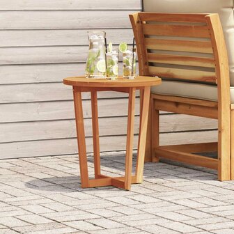 Tuinbijzettafel rond &Oslash;55x60 cm massief acaciahout 1