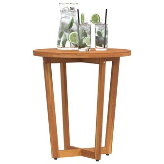 Tuinbijzettafel rond &Oslash;55x60 cm massief acaciahout 4