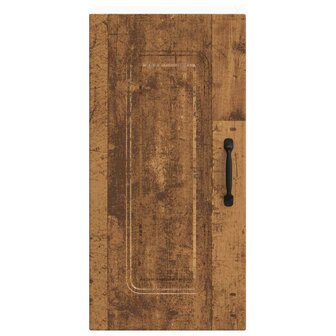 Keukenwandkast Kalmar bewerkt hout oud houtkleurig 4