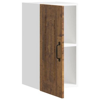 Keukenwandkast Kalmar bewerkt hout oud houtkleurig 8