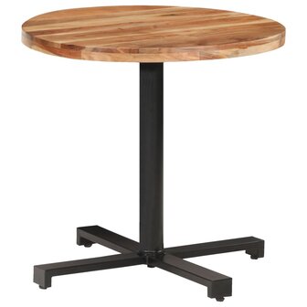 Bistrotafel rond &Oslash;80x75 cm massief acaciahout 7