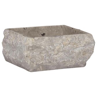 Gootsteen 30x30x13 cm marmer grijs 2