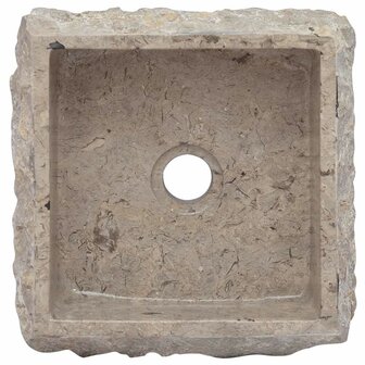 Gootsteen 30x30x13 cm marmer grijs 6