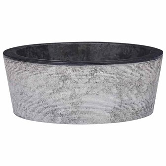 Gootsteen &Oslash;40x15 cm marmer zwart 1