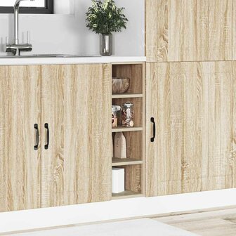 Onderkast 20x44,5x81,5 cm bewerkt hout sonoma eikenkleurig 3