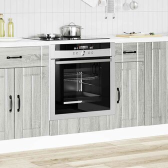 Ovenkast Lucca bewerkt hout grijs sonoma eiken 3