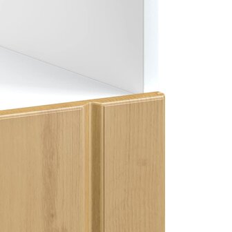 Ovenkast Lucca bewerkt hout artisanaal eikenkleur 8