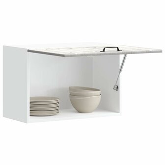 Keukenwandkast Lucca bewerkt hout grijs sonoma eikenkleur 1