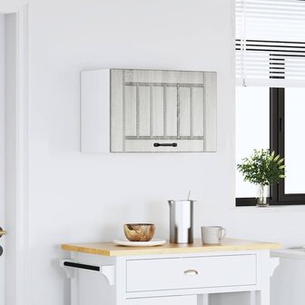 Keukenwandkast Lucca bewerkt hout grijs sonoma eikenkleur 3