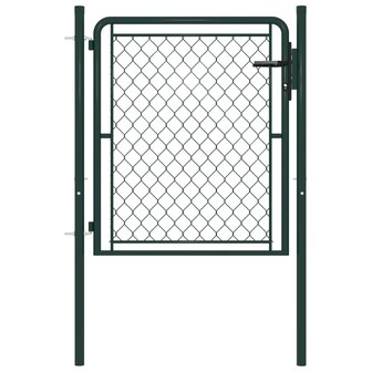 Poort 100x75 cm staal groen 1