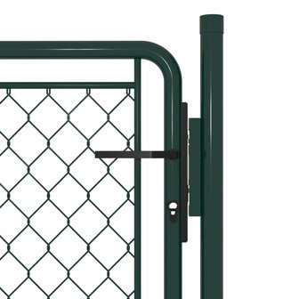 Poort 100x75 cm staal groen 3